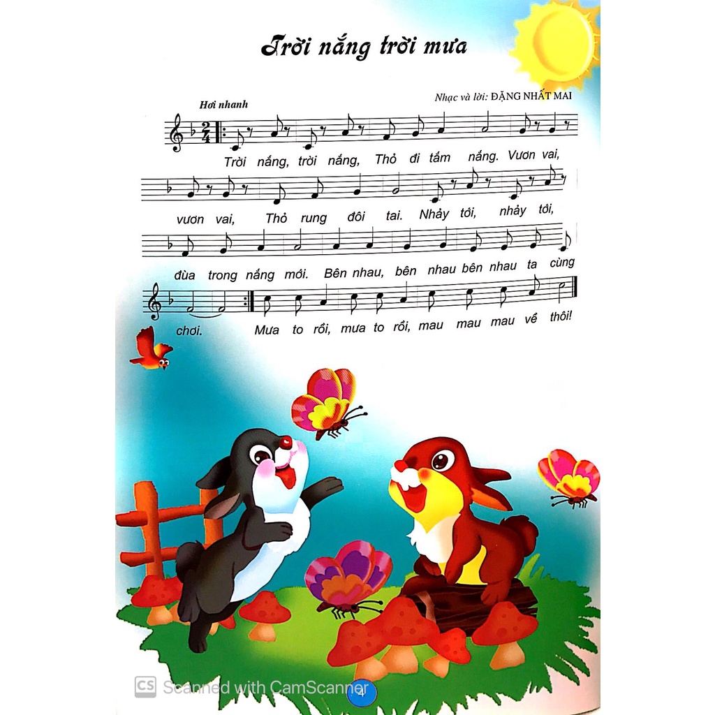 Sách Bài Hát Dành Cho Trẻ Mầm Non - Chủ Đề Thiên Nhiên Đất Nước