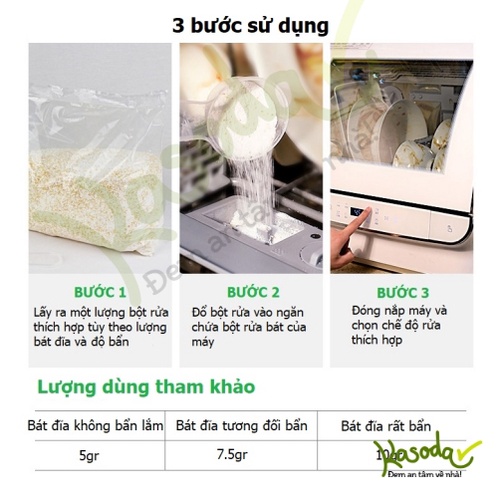 Bột rửa bát chén không mùi Almawin 1250g dùng cho máy rửa bát