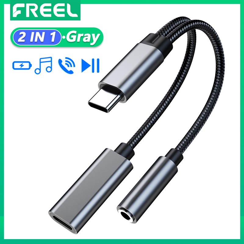 Đầu Nối Chuyển Đổi Tai Nghe USB C Sang 3.5mm 2 Trong 1 Cho Samsung S20 Ultra Note 20 10 Plus S21 Ipad Pro