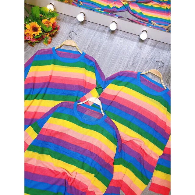 Áo len mỏng 7 sắc cầu vồng mã 471 | BigBuy360 - bigbuy360.vn