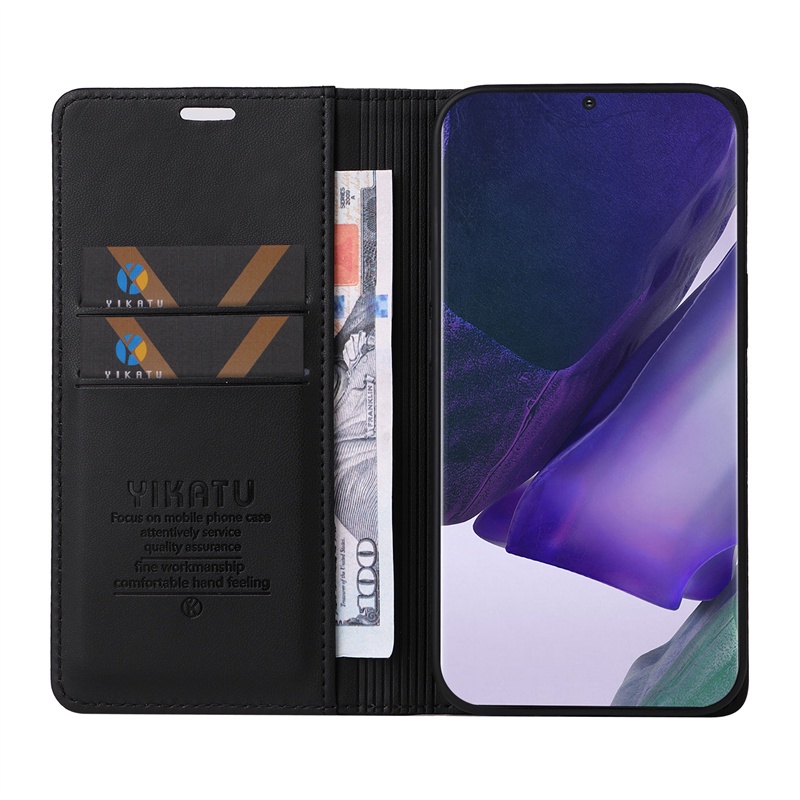 Ốp Điện Thoại Da PU Nắp Gập Từ Tính Kiểu Ví Sang Trọng Cho Samsung Galaxy Note20 Ultra Note10 + Note10 S10 Lite Note9 A30 A20 A10 M10
