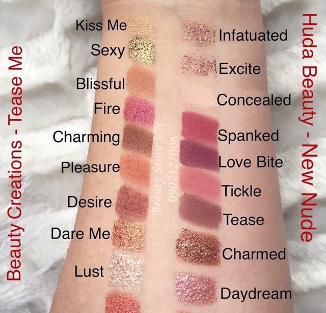 Bảng Phấn Mắt 18 Ô Tease Me Dupe Huda Nude Eye Palette [Tặng 1 Chì Kẻ Mắt 50K] | BigBuy360 - bigbuy360.vn