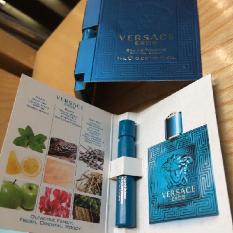 Vial 1ml Nước Hoa Nam Versace Eros Eau de Parfum