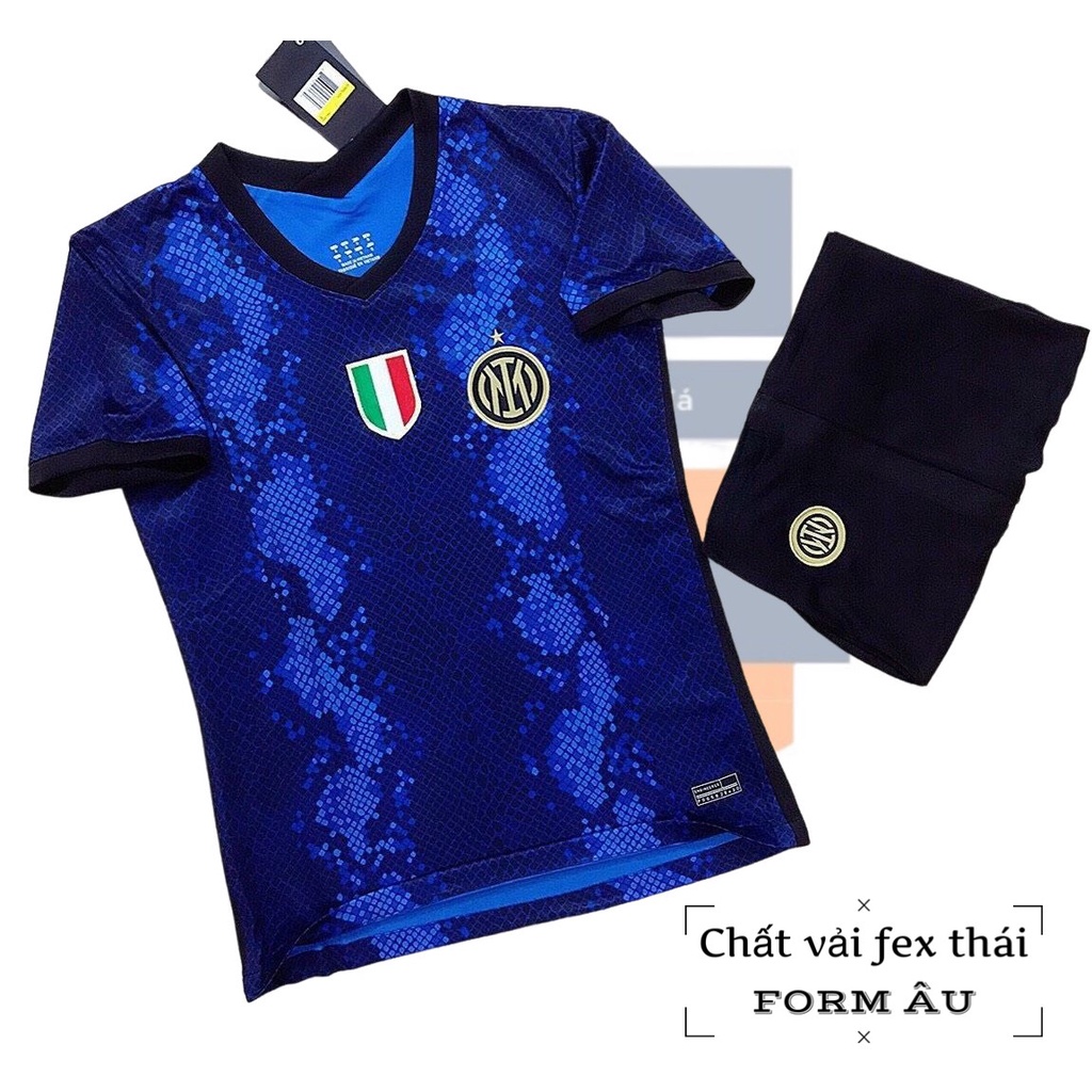 Bộ Quần Áo Bóng Đá CLB Inter Milan Xanh