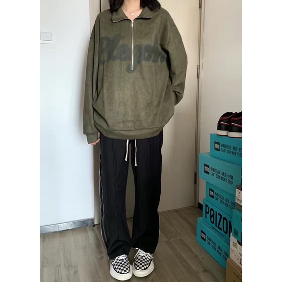 ÁO SWEATER CỔ POLO KHOÁ KÉO MÀU HOT TREND chulinstore