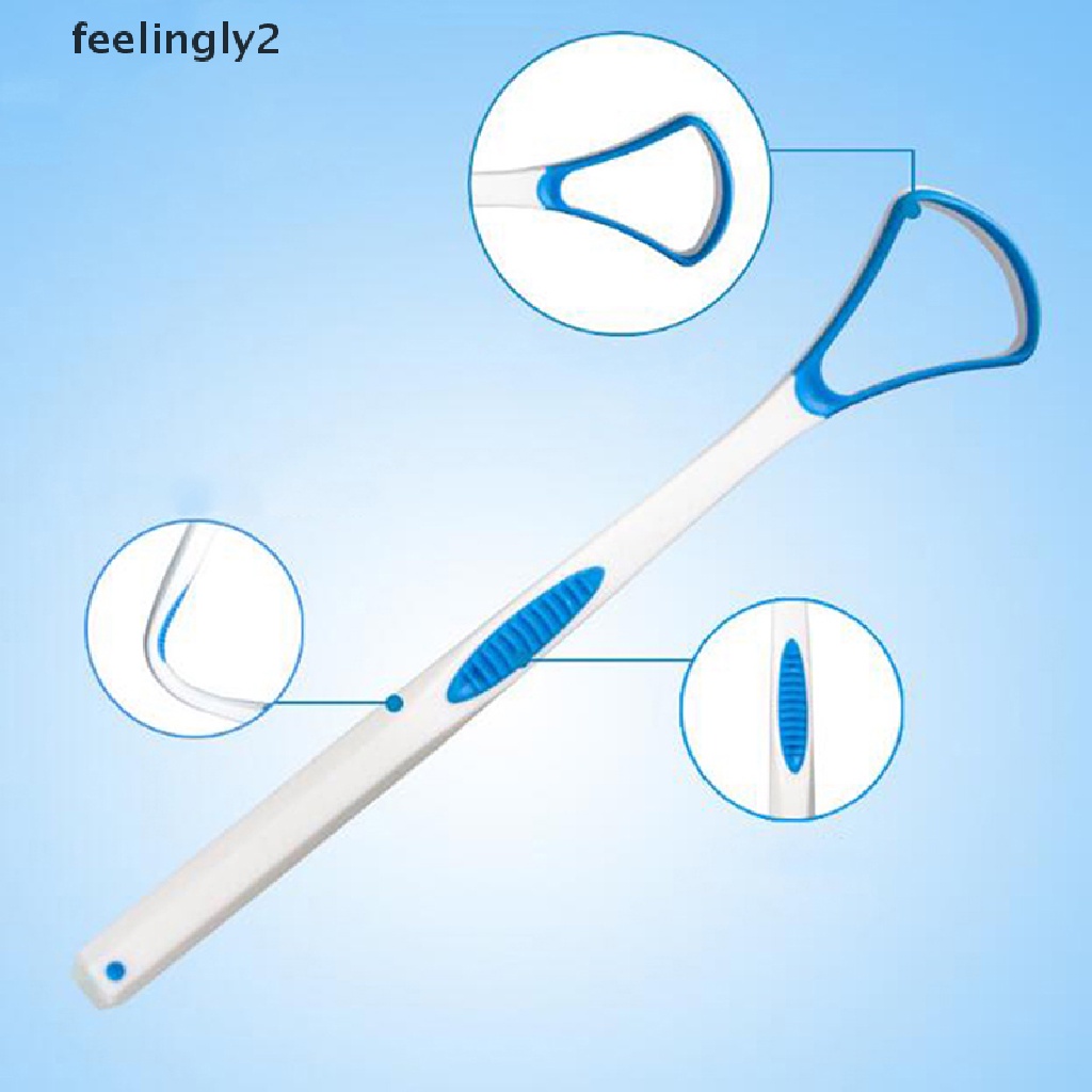 [feel] Dụng Cụ Vệ Sinh Lưỡi Răng Miệng Bằng Nhựa Chăm Sóc Răng Miệng (f)