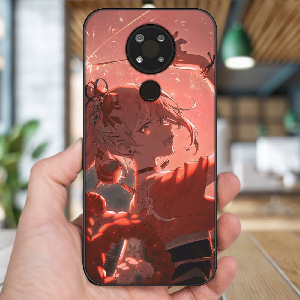 Ốp lưng Nokia 3.4 viền đen in hình Yoimiya Genshin Impact
