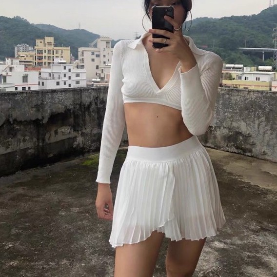 [Mã FADIRECT20 giảm 20K đơn 150K] Chân váy tennis vải voan