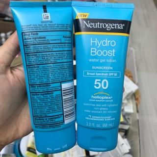 Kem chống nắng Neutrogena® Hydro Boost Water Gel Lotion,  SPF 50. Date gần 12/2020