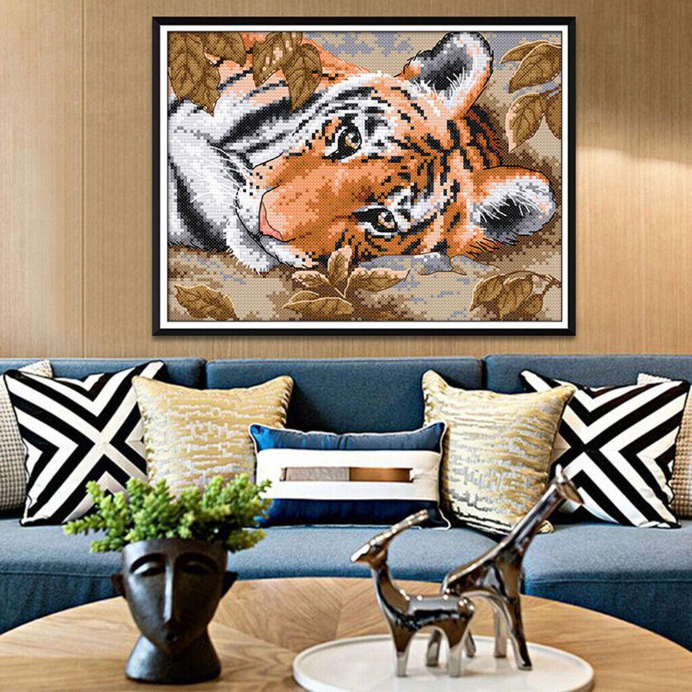 LAY Bộ Dụng Cụ Thêu Tranh Chữ Thập DIY Dùng Trang Trí Nhà Cửa