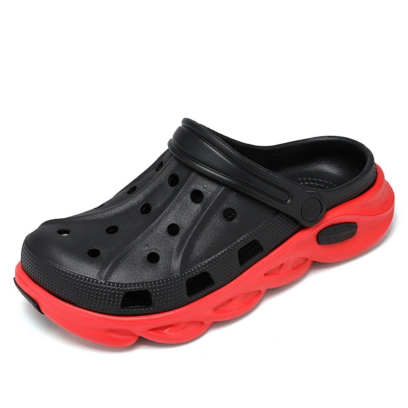 Dép Sandal Đi Biển Đế Mềm Bằng eva Có Lỗ Xỏ Ngón Cho Nam Ttg104