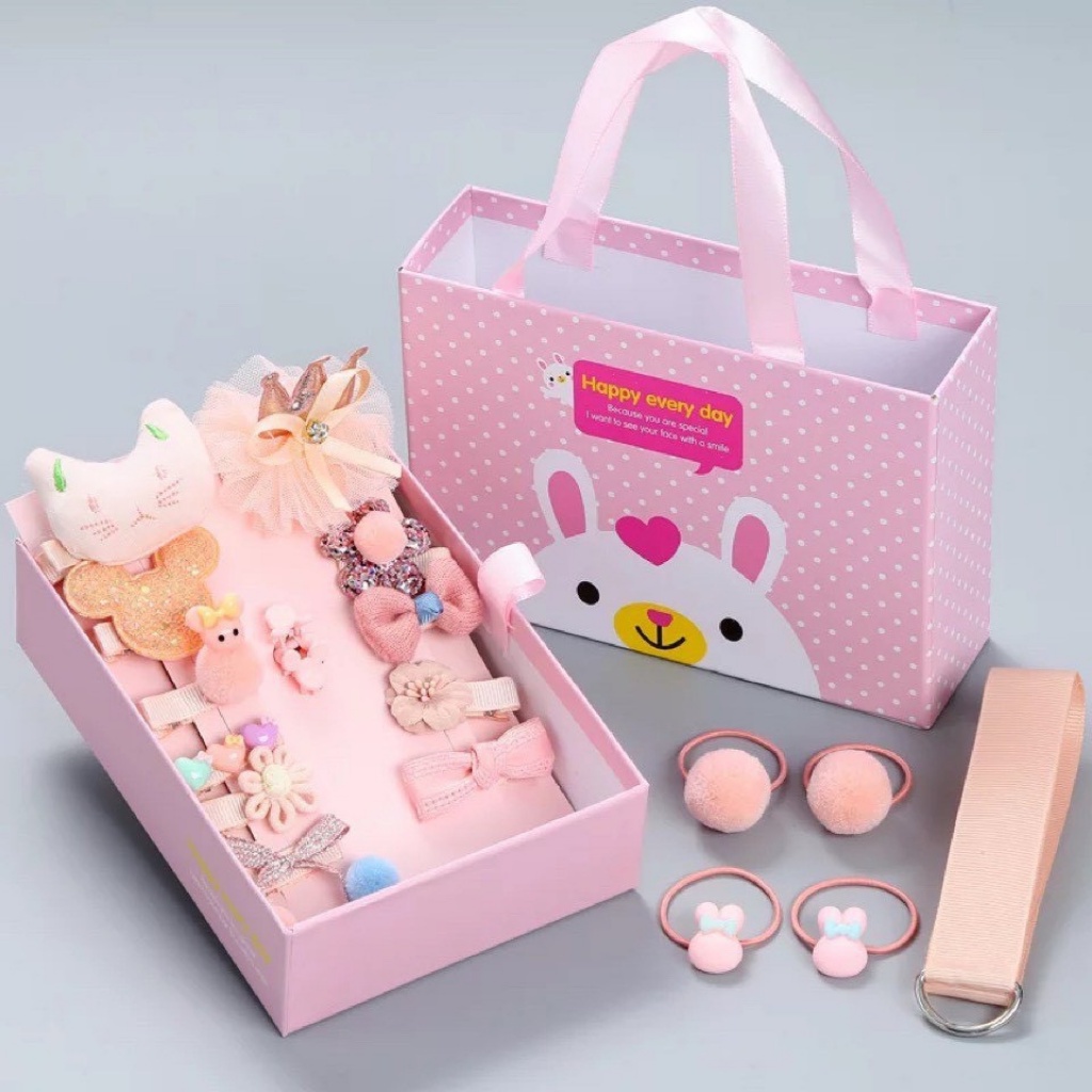 Kẹp tóc cho bé, SET 18 KẸP TÓC HÌNH SIÊU CUTE CHO BÉ GÁI