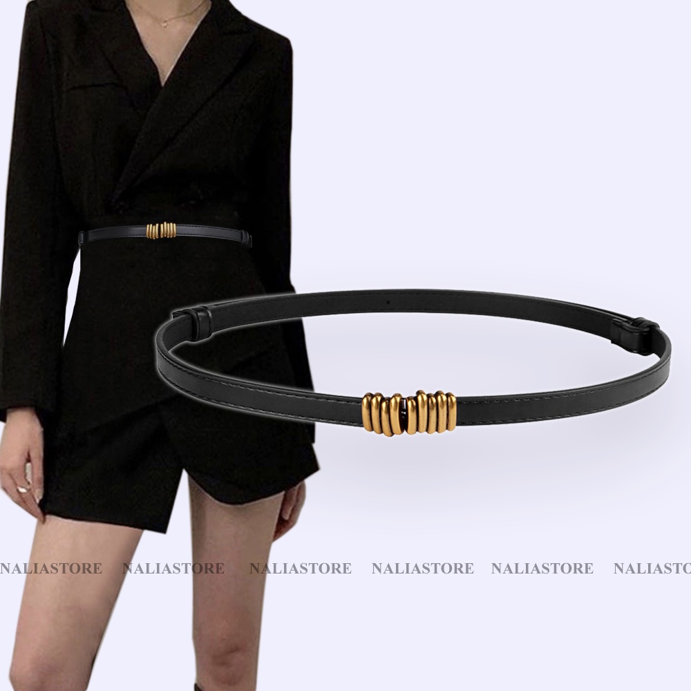 Đai Váy Thắt Lưng Nữ TLNA2, Dây Nịt Nữ Mặt Kim Loại Bản Nhỏ Mẫu Mới