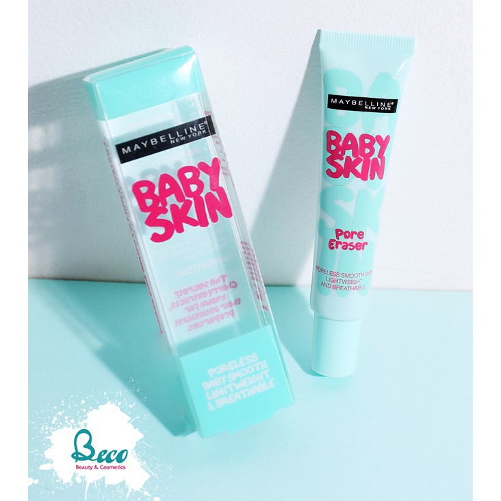 [Mỹ Phẩm Xách Tay]  Kem Lót Maybelline Baby Skin Primer - Kiềm Dầu Che Khít Lỗ Chân Lông  - Phụ Nữ Làm Đẹp