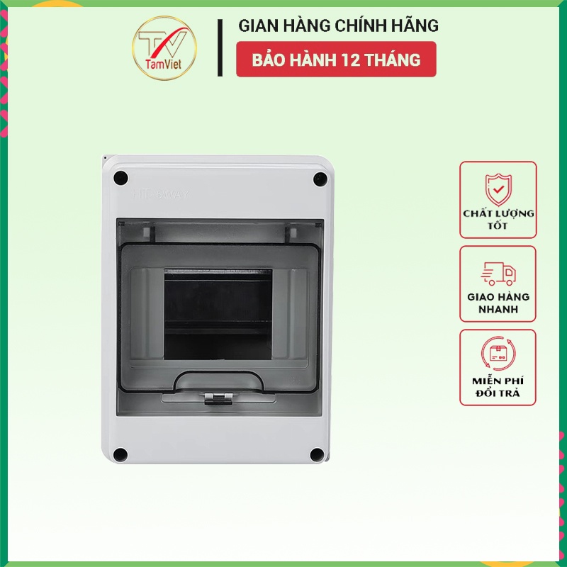 Hộp đựng aptopmat ngoài trời 5 CB có nắp che cao cấp