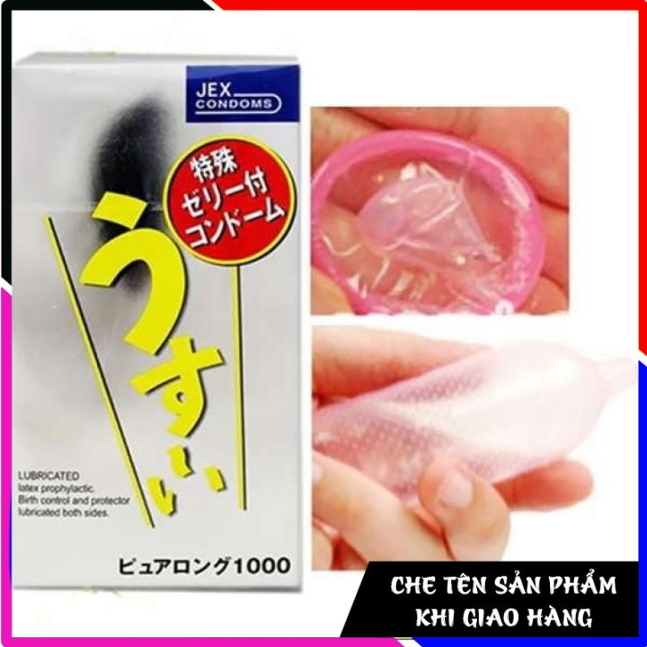 Bao cao su Jex-  Usui Pure Long - Kéo dài thời gian ( hộp 12 cái)
