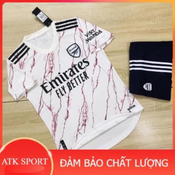 Áo Đá Bóng Arsenal Màu Trắng Tia Chớp / 💙FREESHIP💙/ Vải Mè Thái  2021 - Quần Áo Thể Thao Nam Đẹp xịn * ྇  ྇  ་