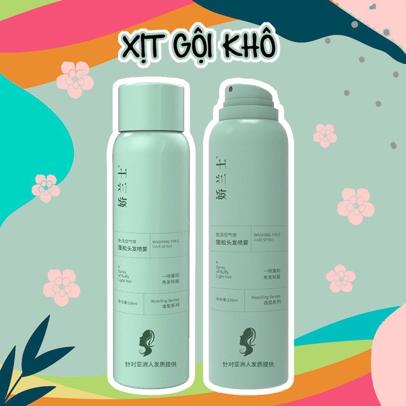 Xịt Gội đầu khô nội địa trung 3 Tầng Hương HOT Douyin, Bồng bềnh Suốt 8 Tiếng, Không Dầu Bết Dính