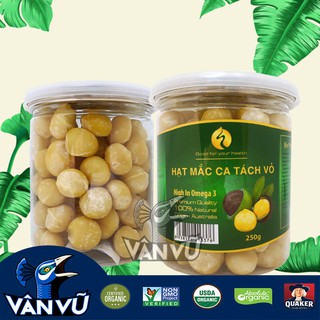 Hạt Macca Úc Đã Tách Vỏ Hộp 250gr, Mắc Ca Loại 1 Tốt cho Mẹ Bầu, Trẻ Nhỏ
