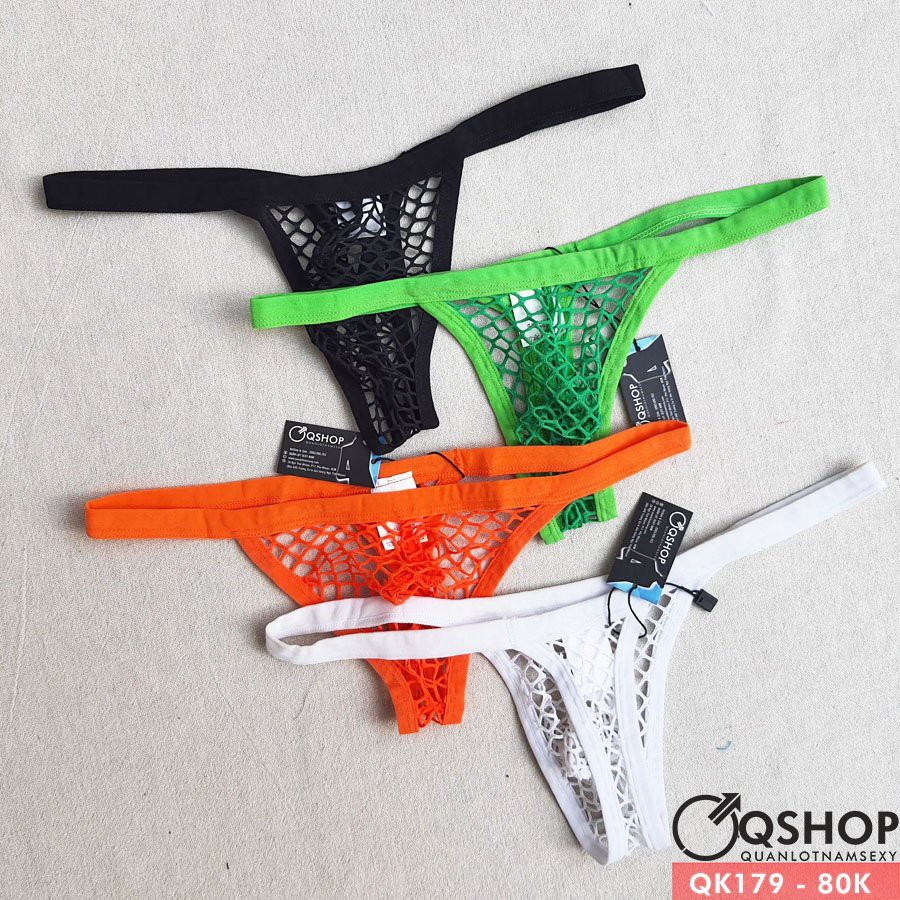 QUẦN LÓT LỌT KHE NAM LƯỚI LỖ TO QSHOP QK179