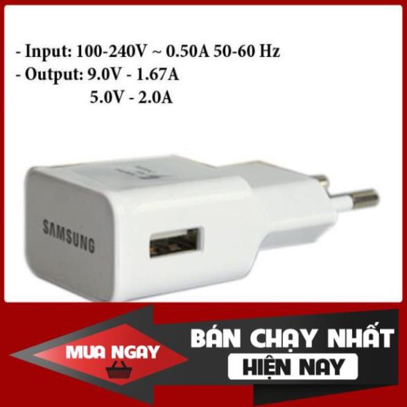 Free HOT Củ sạc samsung 2A,sạc nhanh cho Note3,Note4,J3,J5,J7_Cam Kết Không Nhanh Hoàn Tiền