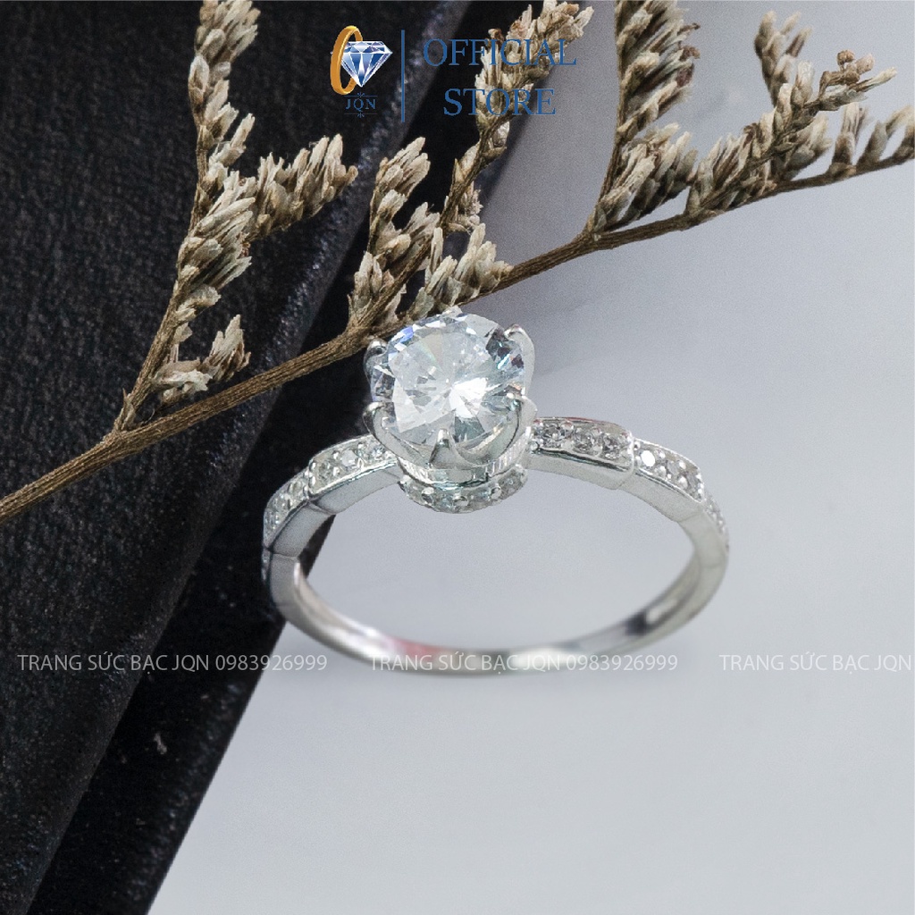 Nhẫn Bạc Nữ JQN N33 đá cao