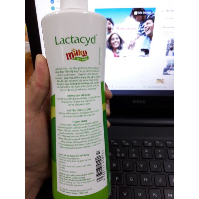 Sữa tắm gội cho bé Lactacyd Milky - Hàng chính hãng 100% | BigBuy360 - bigbuy360.vn