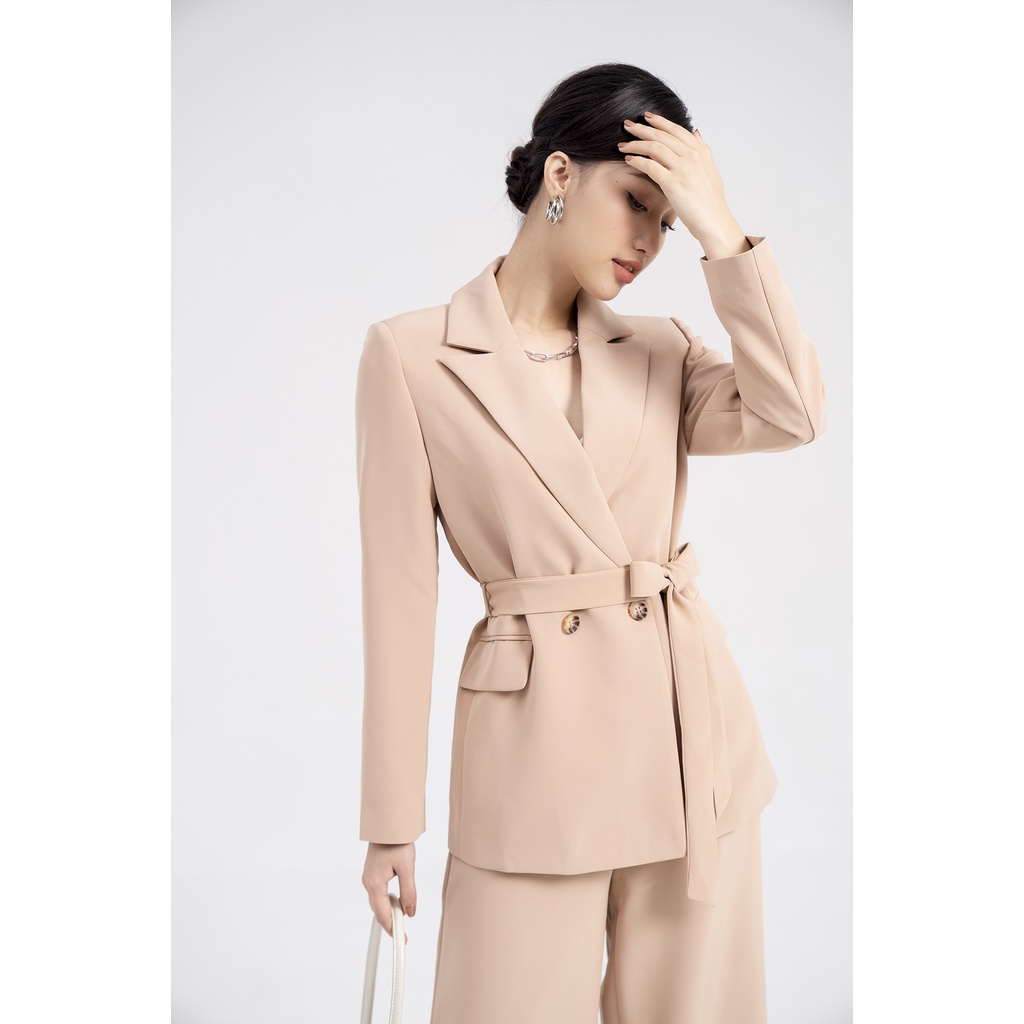 Áo vest nữ công sở tay dài Eva de Eva 20ABLE031B