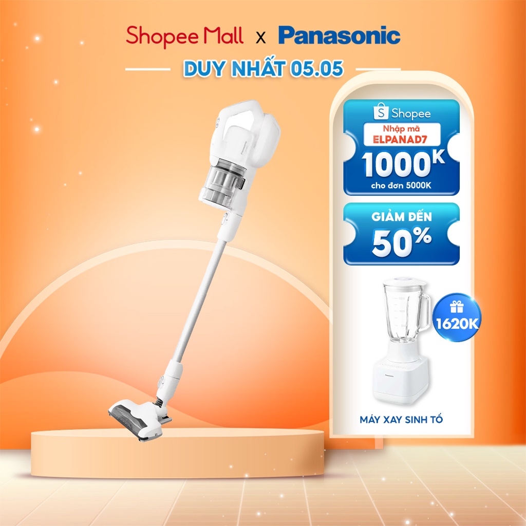 Máy hút bụi không dây siêu nhẹ Panasonic MC-SBV01W246 - Hút sạch - Dễ dàng tháo lắp - Hàn