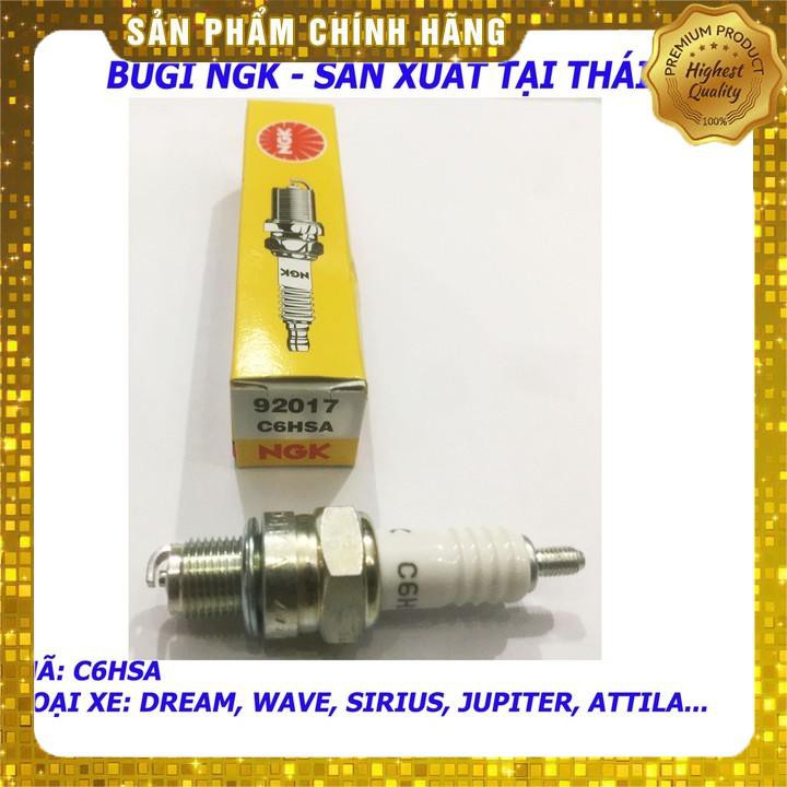 [CHÍNH HÃNG] BUGI NGK THÁI C6HSA GẮN WAVE DREAM SIRIUS JUPITER - NOZZA 115 - CUB - 67