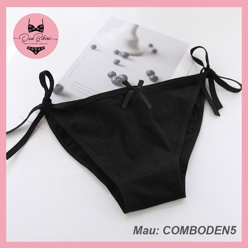 Quần Lót Nữ Cotton Thun kháng khuẩn thoáng mát gợi cảm huyền thoại mẫu Comboden5 | BigBuy360 - bigbuy360.vn