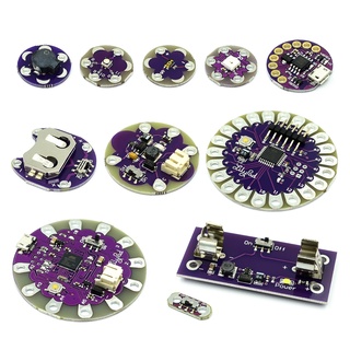 Atmega32u4 atmega328p lilypad 328 dành cho arduino diy kit micro usb attiny85 lilytiny main board buzzer ws2812 rgb cr2032 temt6000