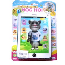 Đồ chơi Ipad mèo tom thông minh biết nói, hát, kể chuyện. giúp bé phát triển ngôn ngữ, giao tiếp( tặng pin) -Soleil home