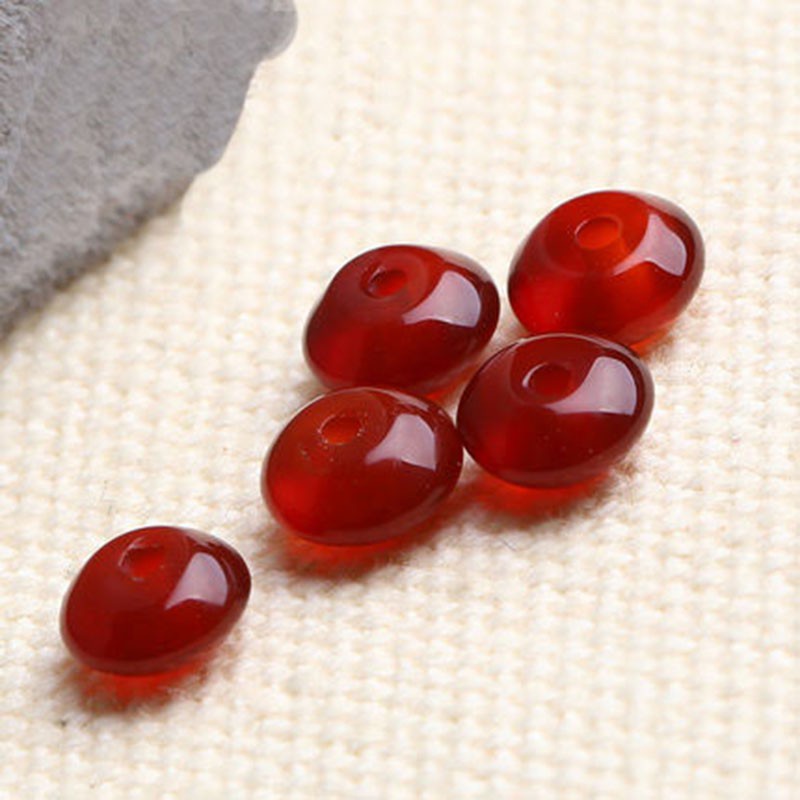 4a mã não đỏ tự nhiên pha lê chính hãng thạch anh một hạt trang sức tự làm