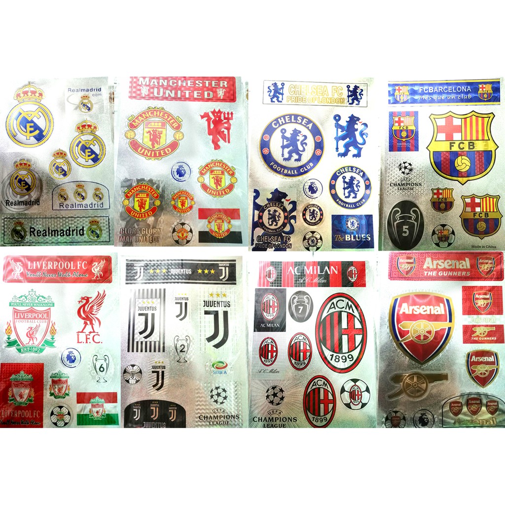 Decal dán sticker các CLB bóng đá