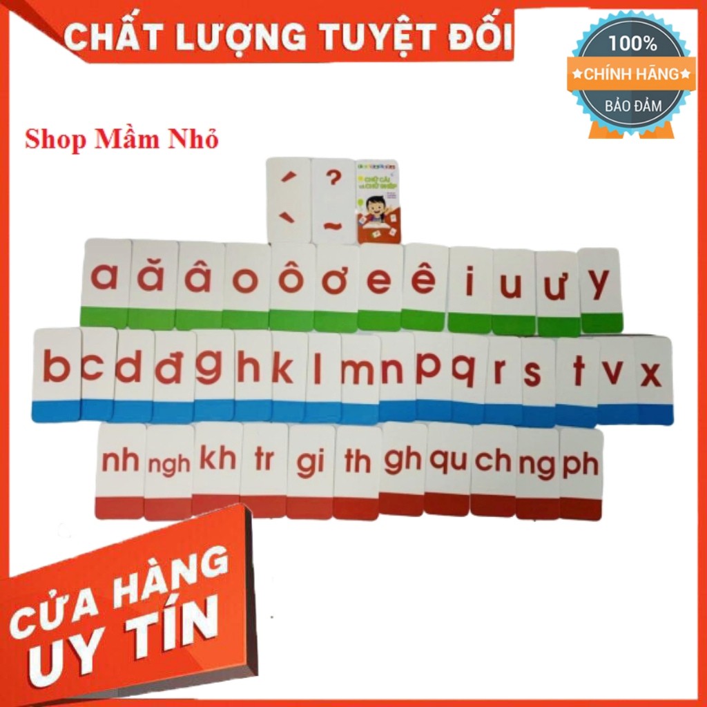 Bộ thẻ chữ cái chữ ghép Tiếng việt