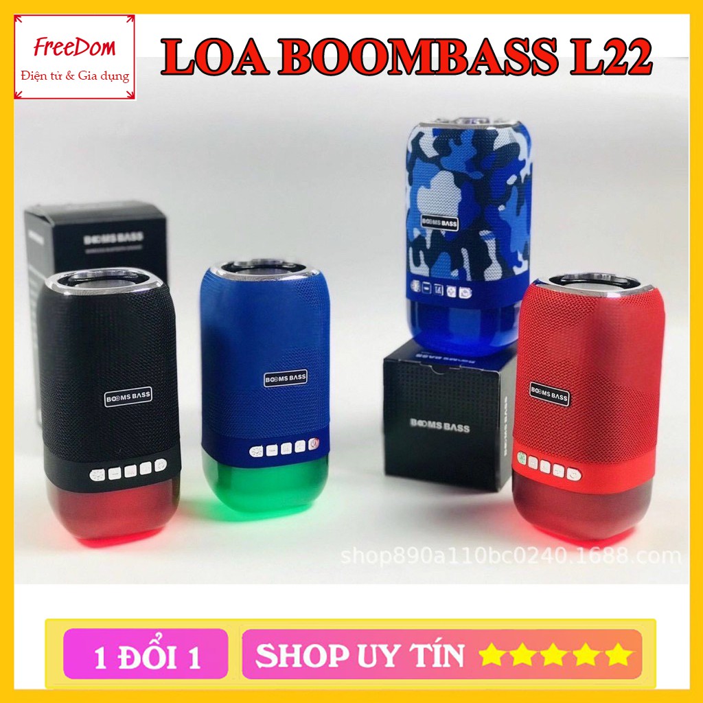 Loa Bluetooth Boombass L22 loa mẫu mới âm thanh Bass siêu ấm Hỗ trợ thẻ nhớ,Bluetooth,audio 3.5mm cao cấp