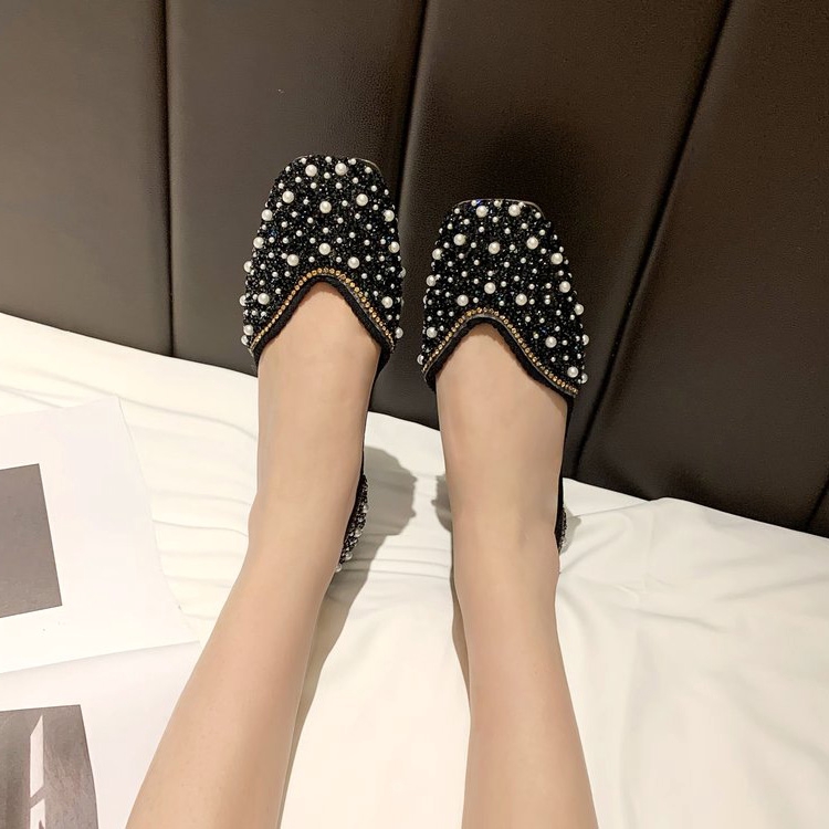 Giày búp bê đính đá phong cách thời trang thanh lịch cho bạn nữ