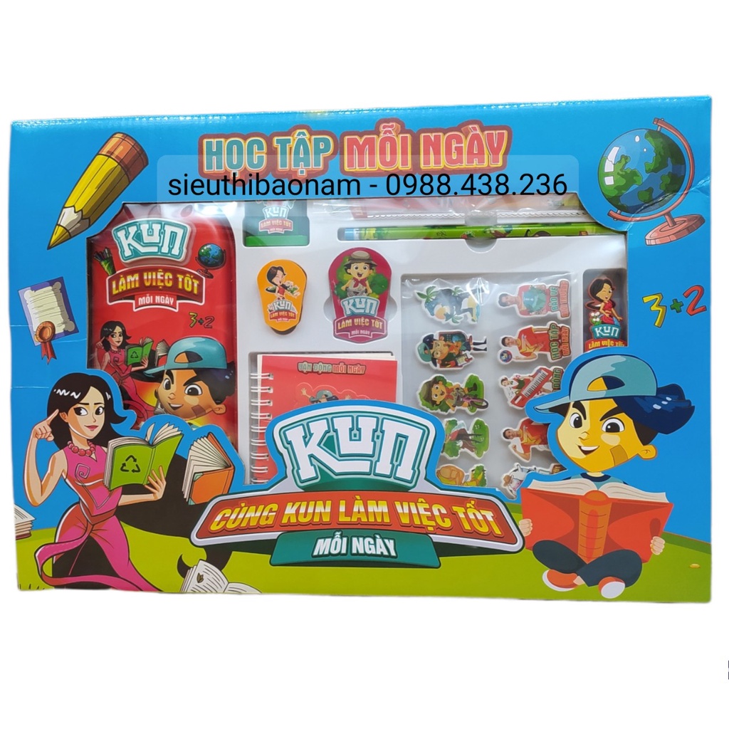 Bộ dụng cụ học tập KUN