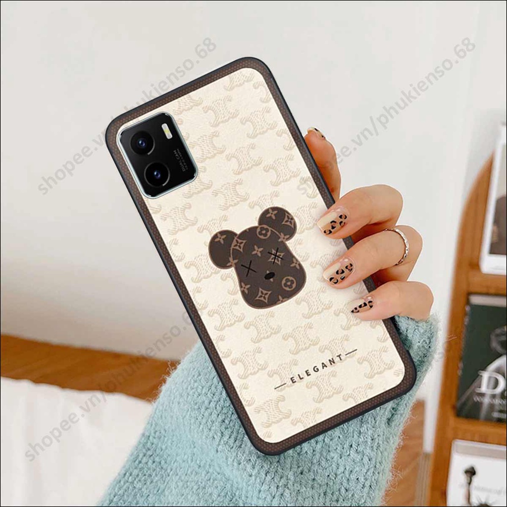Ốp lưng điện thoại Vivo Y15s / Y15a elegant, gấu be@rbrick cao cấp, vỏ ốp rẻ đẹp