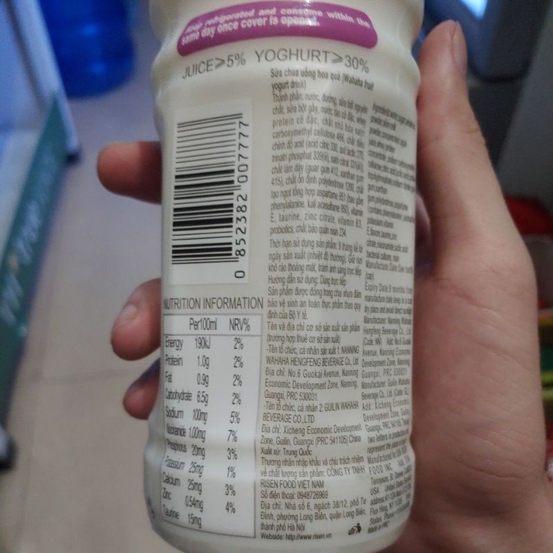 Sữa chua hoa quả WaHaRa 500g