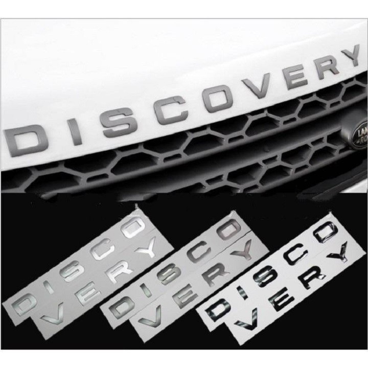 Tem chữ Discovery dán xe, đề can discovery 3D nổi dán xe ô tô