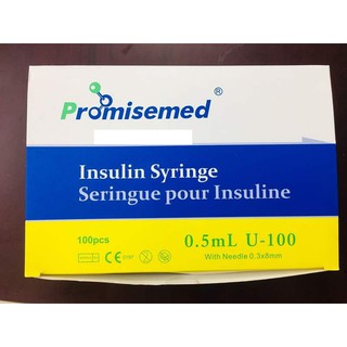 Bơm tiêm Promisemed 0.5ml U100(hộp 100 chiếc)