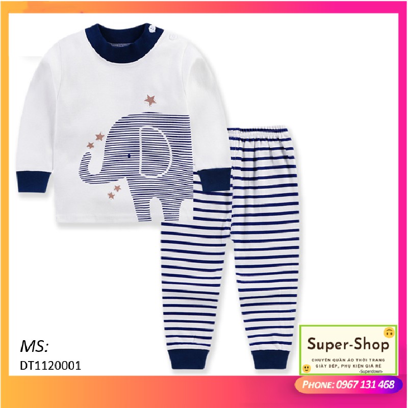 [XẢ HÀNG] Bộ quần áo trẻ em Super-Shop - Hàn Quốc version. Chất cotton siêu đẹp, siêu cute giá rẻ