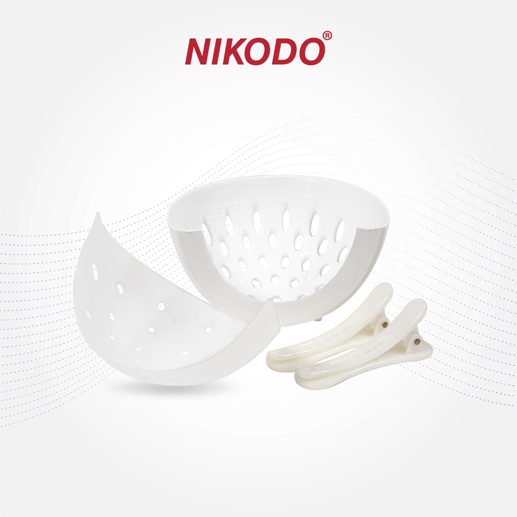 Combo khuôn nhựa đắp yến, định hình tổ tặng kèm 2 kẹp nhựa - Bộ khuôn tinh chế 204, chiếc lá I-01 Nikodo