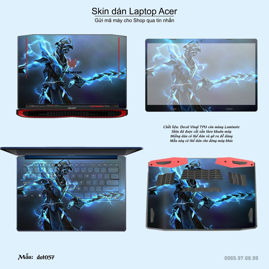 Skin dán Laptop Acer in hình Dota 2 _nhiều mẫu 10 (inbox mã máy cho Shop)