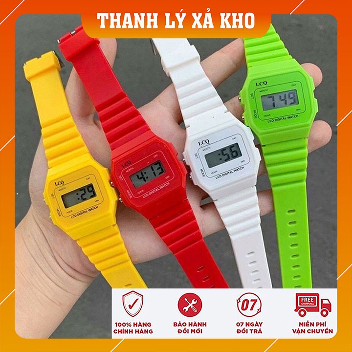[THANH LÝ XẢ KHO] Đồng Hồ Điện Tử Thời Trang Nam Nữ Dây Nhựa Bền Chống Nước Có Đèn Led S5 STORE DH007 | BigBuy360 - bigbuy360.vn