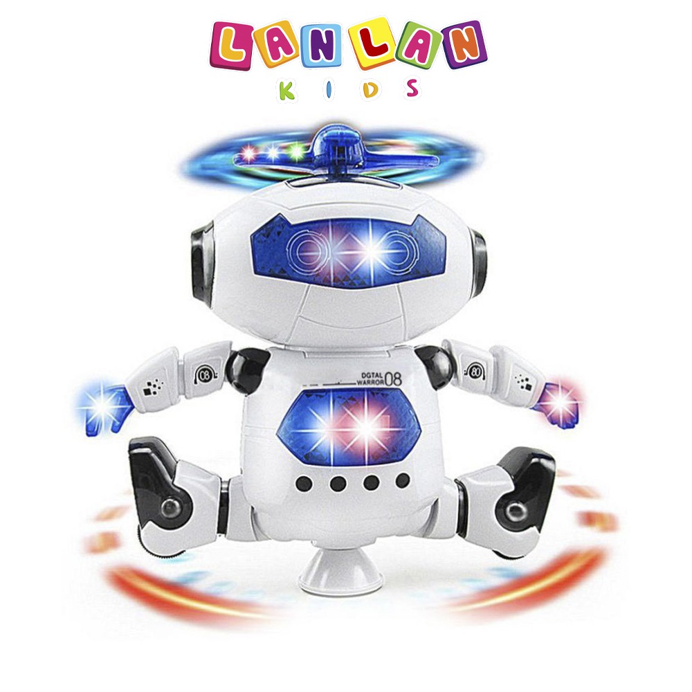 Robot nhảy múa 360 độ cao cấp siêu dễ thương dành cho bé có tặng kèm pin