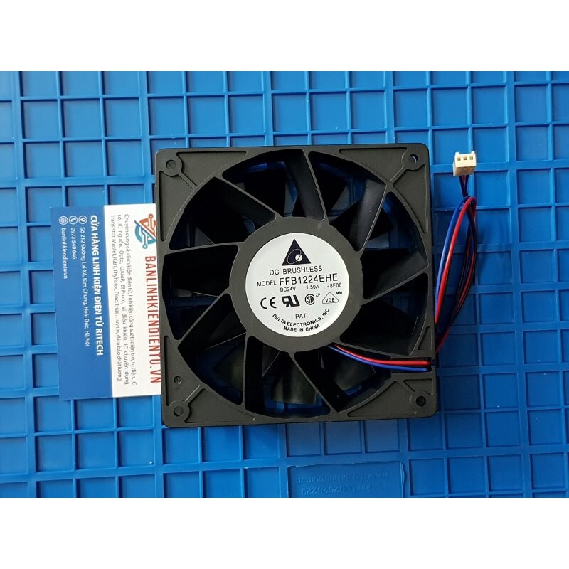 FFB1224EHE Quạt DELTA Cho Biến Tần 24VDC-1.5A 120*120*38MM
