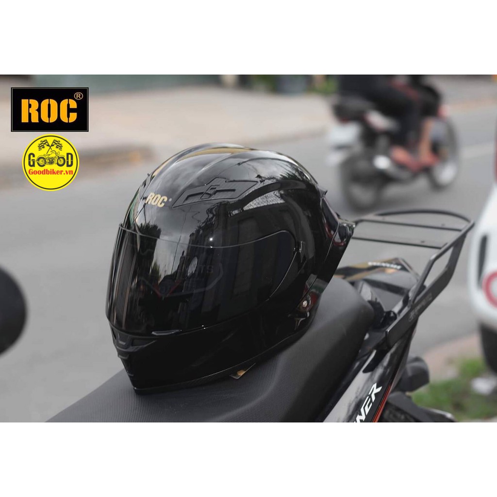 Mũ bảo hiểm Fullface ROC 03 lên tem AGV pista kèm LEDLIGHT